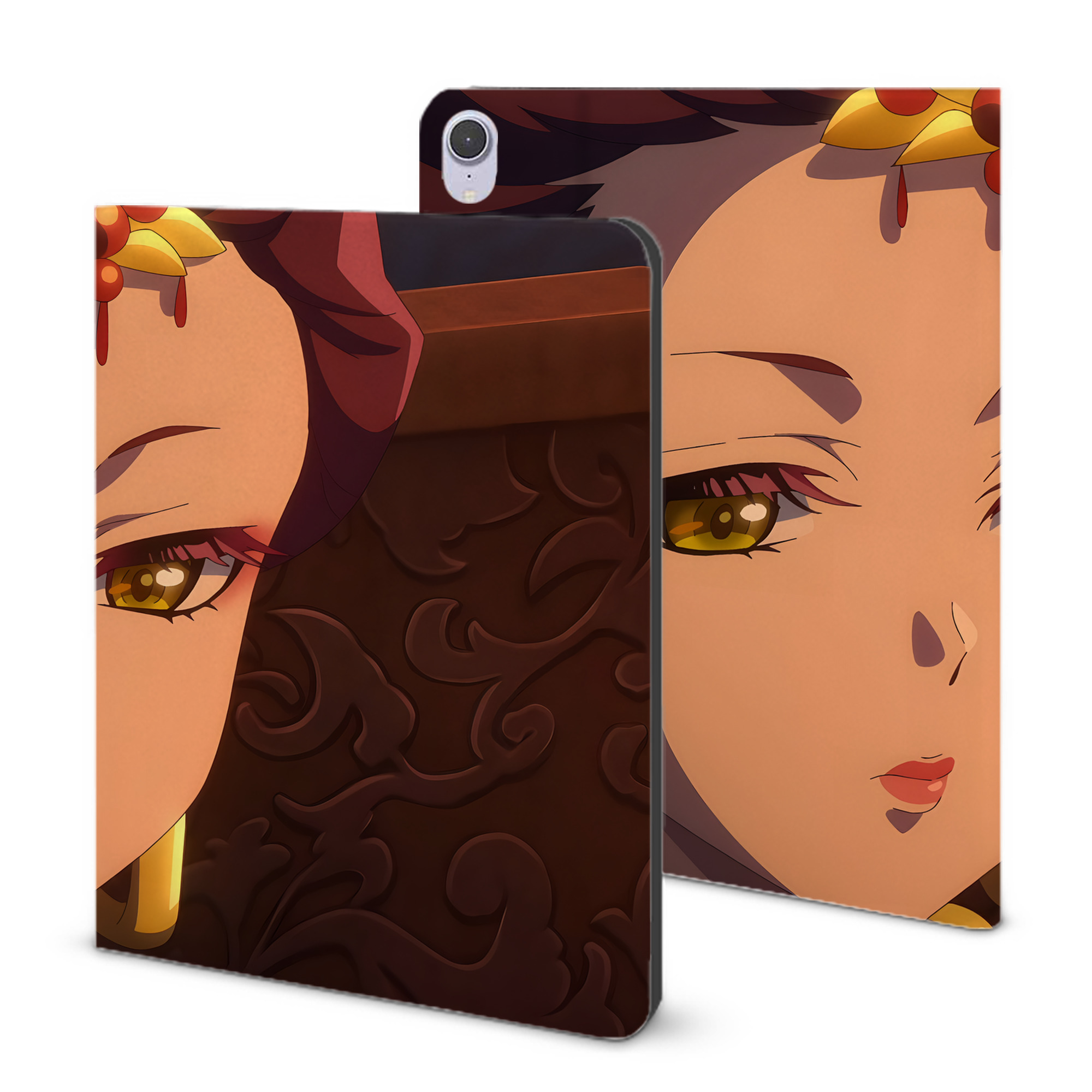 （画像用） 薬屋のひとりごと The Apothecary Diaries IPad ケース ブック型 PUレザー TPU 耐衝撃 軽量 薄型 ペン収納なし 全面保護 IPad 各モデル対応